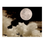 LA LUNA LLENA SE NUBLA SEPIA POSTALES