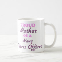 La madre orgullosa de una marina de guerra fuerza  tazas de café