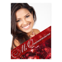La magia enciende la foto Quinceanera - rojo Comunicado