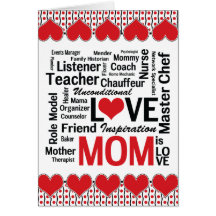 La mamá es el amor - el día de madre para la mamá  felicitacion 