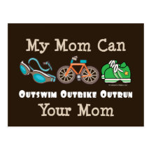 La mamá Outswim la postal superada Outbike del Tri