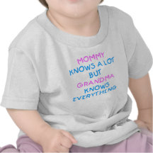 La mamá sabe mucho pero la abuela sabe todo camisetas
