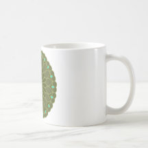 La mandala inspiró la flor tazas