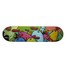 La manifestación de las gallinas - tablas de patinar