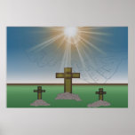 La mano de dios sobre la cruz de Cristo Impresiones