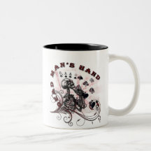 La mano del hombre muerto, la mano del hombre muer taza de café