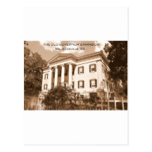 La mansión del gobernador viejo, Milledgeville, Ge Tarjetas Postales