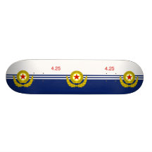 La marina de guerra de la gente coreana, bandera d monopatin