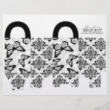 La mariposa besa la plantilla intrépida 4 de la ce flyer personalizado