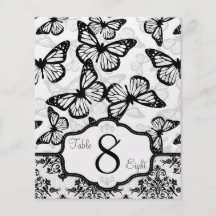 La mariposa besa la tarjeta intrépida B2 de la tab Flyer A Todo Color