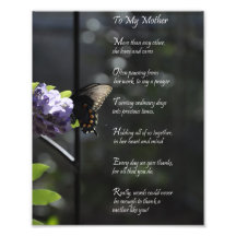 La mariposa preciosa "a mi madre" le agradece poem impresiones fotograficas