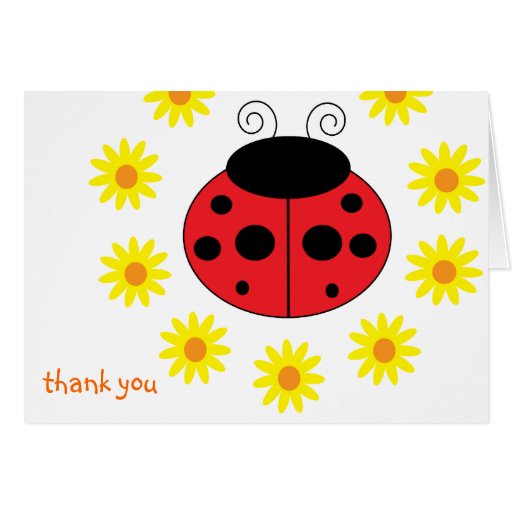La mariquita le agradece cardar felicitación