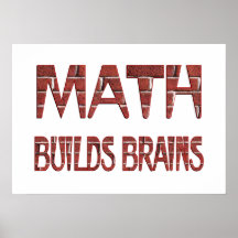 La matemáticas construye cerebros poster
