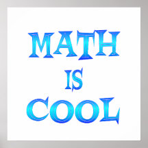 La matemáticas es fresca impresiones