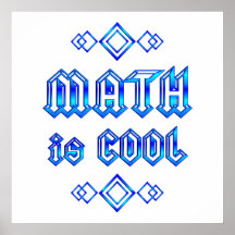 La matemáticas es fresca poster