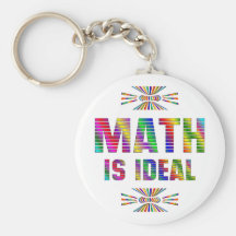 La matemáticas es ideal llaveros personalizados
