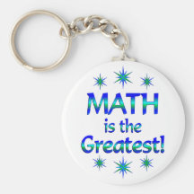 La matemáticas es la más grande llavero personalizado