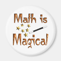 La matemáticas es mágica iman de frigorífico