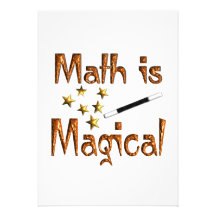 La matemáticas es mágica invitacion personalizada