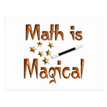 La matemáticas es mágica tarjetas postales
