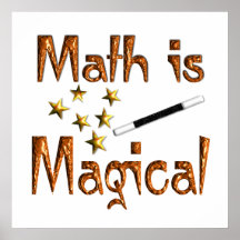 La matemáticas es poster mágico