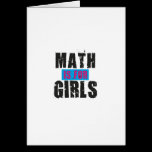 La matemáticas está para los chicas tarjetas