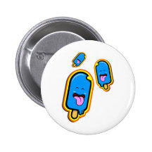 La materia dulce fresca - diseño feliz azul del he pins