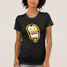 La materia dulce fresca - helado lindo del pengium camisetas