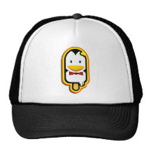 La materia dulce fresca - helado lindo del pengium gorros bordados
