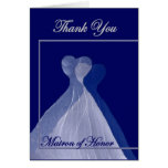 La matrona del boda del honor LE AGRADECE Felicitaciones
