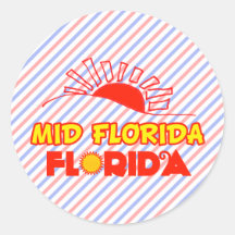 La mediados de Florida, la Florida Pegatina