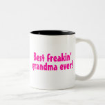 La mejor abuela de Freakin nunca (rosa) Taza De Café