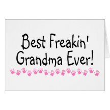 La mejor abuela de Freakin nunca Tarjetón