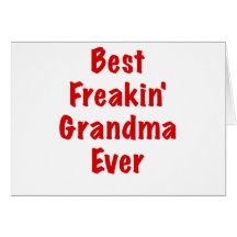 La mejor abuela de Freakin nunca Tarjetón
