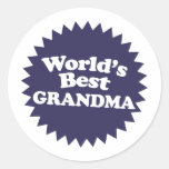 La mejor abuela del mundo pegatina