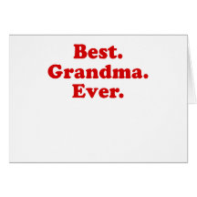 La mejor abuela nunca felicitación