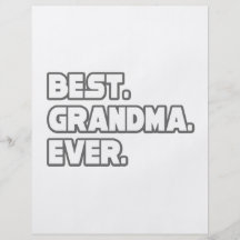 La mejor abuela nunca tarjetas informativas