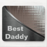 La mejor curva Mousepad del metal del papá Tapetes De Raton