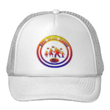 La mejor familia del arco iris del premio de la ma gorras de camionero