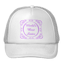La mejor hermana del mundo - frontera de Swirly Gorras
