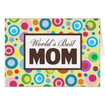 La mejor MAMÁ del mundo Felicitación