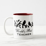 La mejor rama de la silueta de los gorriones del p taza de café