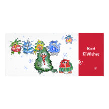 La mejor tarjeta del dibujo animado del navidad de invitaciones personales 