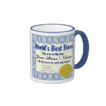 La mejor taza del certificado de Boss del mundo