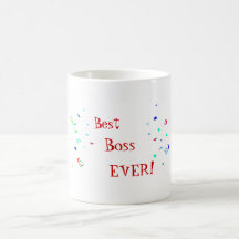 La mejor taza del té del café del confeti de Boss 