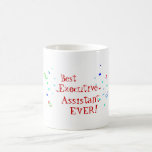 La mejor taza del té del café del confeti del ayud