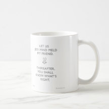 La mente del jedi del conejito de los badass WW013 Taza