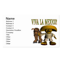 La México de Viva Plantillas De Tarjetas De Visita