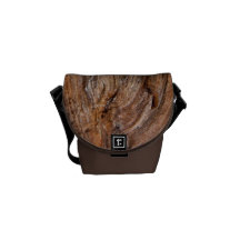 La mini bolsa de mensajero de madera rústica bolsa de mensajería