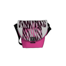 La mini bolsa de mensajero rosada de los bastones  bolsas de mensajeria
